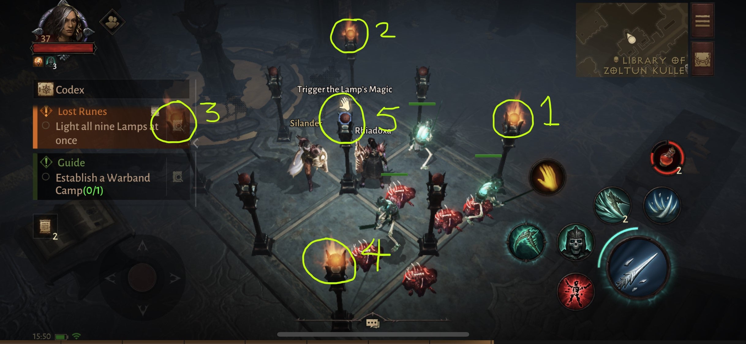 Diablo Immortal How to solve the 9 Lamps and Mirror Puzzles in the